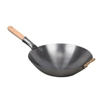 SKISUNO Cooking Wok Non-Stick Grey Wood 1Pack 14.2in