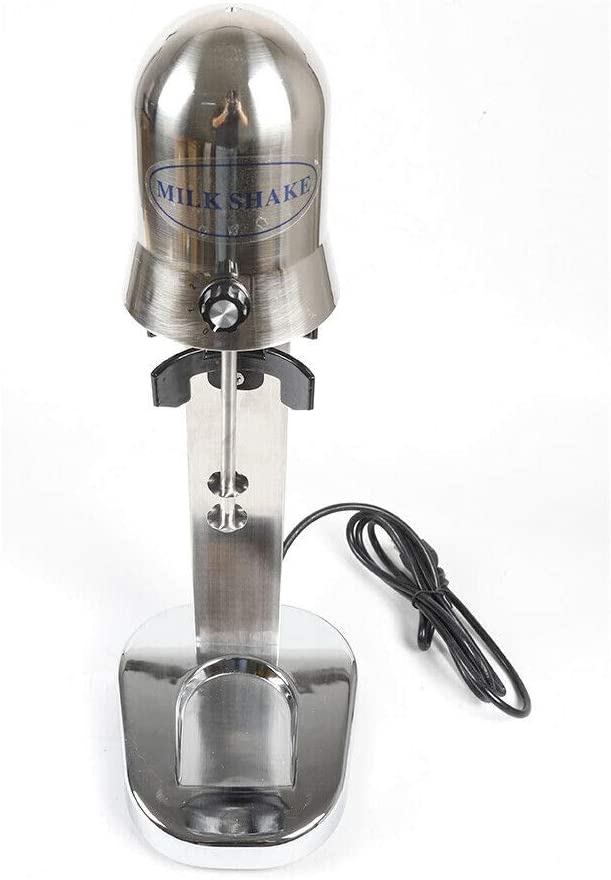 Electric Milk Shaker 110V 60HZ 280W 18000RMP Commercial Stainless Steel Drink Mixer Machine Smoothie Malt Blender 4.5KG with 2 Speed Adjustable for Home Shop (Round Head) - image 5 of 8