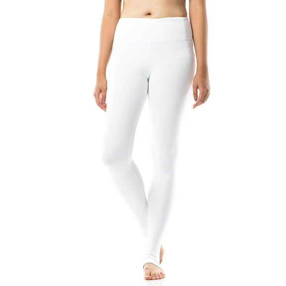 Figur Activ Full Length Yoga Legging with Mesh Style Lines and Ankle Slits