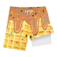 thumbnail image 5 of Gubotare Boys Swim Shorts Boy's Swim Shorts Quick Dry Swim Trunks Swimwear (Khaki,Size 5-6 Years), 5 of 7