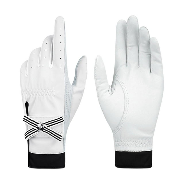 Gants de Golf pour Femmes Confortables Résistants à l'Usure avec Nœud 19 yards