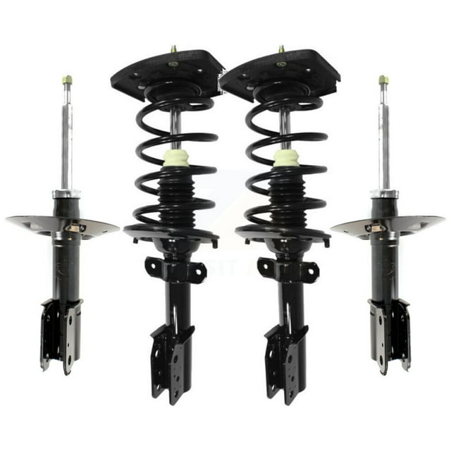 Transit Auto Front Rear Complete Suspension Shocks Strut and Coil Spring Mount Assemblies Kit for Car Chevrolet Impala Buick LaCrosse Allure Monte Carlo Fits 17" Wheels - Left Right Side K78M-100380