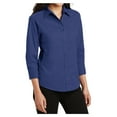 thumbnail image 4 of Yellow Rooster Women's 3/4-Sleeve Easy Care Shirt Mediterranean Blue S, 4 of 6