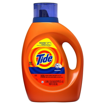 Tide Liquid Laundry Detergent, Original, 64 Loads 100 fl oz