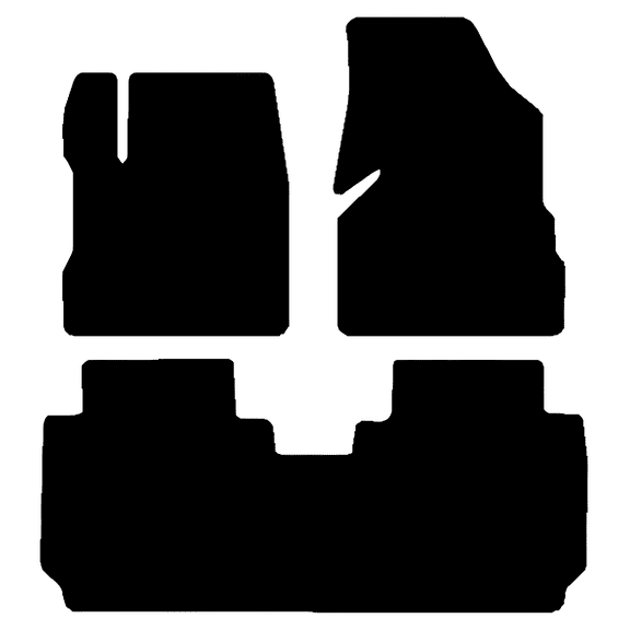 Auto Mats and Accessories 3 Piece Set Custom Carpeted Floor Mats Compatible with 2011-2017 Chevrolet Equinox Custom (Black) Made in the USA