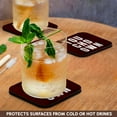 thumbnail image 3 of 3drose, Brown Touchdown Text Personalized American Football Gift for Players and Fans, Set of 8 Coasters - Soft, 3 of 7