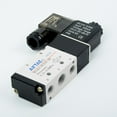 4V21008 DC 12V Solenoid Pneumatic Valve 5 Port 2 Position& Connector r