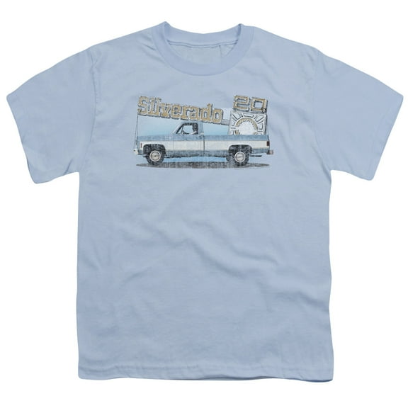Chevrolet - Old Silverado Sketch - Youth Short Sleeve Shirt - Large