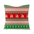thumbnail image 2 of Skksst 18" x 18" Merry Christmas Pillow Case Xmas Tree Linen Plaid Throw Cushion Cover Home Sofa Bed Decor, 2 of 3