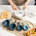 thumbnail image 6 of Mainstays 9-Piece Stackable Measuring Set Kitchen Tools for Cooking, 7.48" L, Blue, 6 of 8