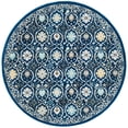 thumbnail image 5 of SAFAVIEH Evoke Charlotte Floral Geometric Area Rug, Royal/Ivory, 6'7" x 6'7" Square, 5 of 10