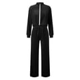 thumbnail image 4 of YUHAOTIN Fall Outfits Women Trendy Plus Size Womens Velour Tracksuit Two Piece Outfits Long Sleeve Zip Crop Tops Pants Set Tracksuit for Women Short Sleeve Tracksuit Women 2 Piece Outfits Plus Size, 4 of 6