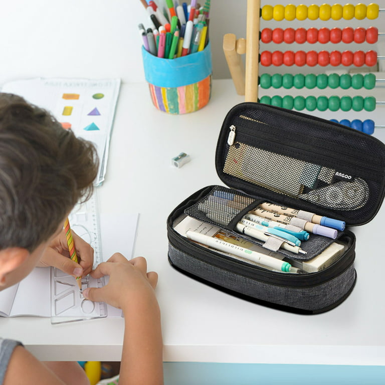 Clear Pen Pencil Case Pouch Big Capacity Pencil Case Bag Storage Bag Holder  Transparent PVC Pen Bag Pencil Pouch for Office & School Supplies, Travel