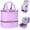 Purple-30Bottles, variant on Polish Organizer Case - Holds 42+ Bottles (15ml/0.5 Fl.oz) And 1 Lamp  Upgraded Double-layer Carrying Storage Bag With Handles (grey)