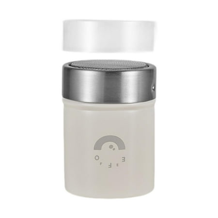 

deevoka Stainless Steel Flour Sifter Sturdy Powdered Sugar Sift for Bakery Flour BBQ White