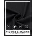 thumbnail image 5 of COOFANDY Mens Button Down Short Sleeve Shirt Casual Summer Stretch Dress Shirts Wrinkle Free, 5 of 6