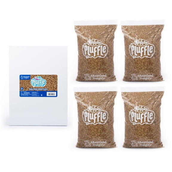 Educational Insights Pluffle Sand Bulk Pack, Sensory Bin Filler, Play Foam Set, Kids Ages 3 