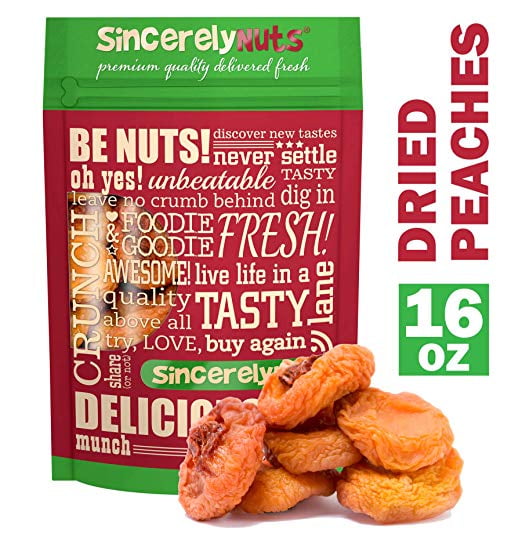 Sincerely Nuts Dried Peaches, 16 oz