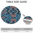 thumbnail image 6 of Colorful and Functional Round Table Cover, Boho Floral Design with Elasticated Edge, Fits Tables Up to 56 Inches in Diameter, 6 of 7
