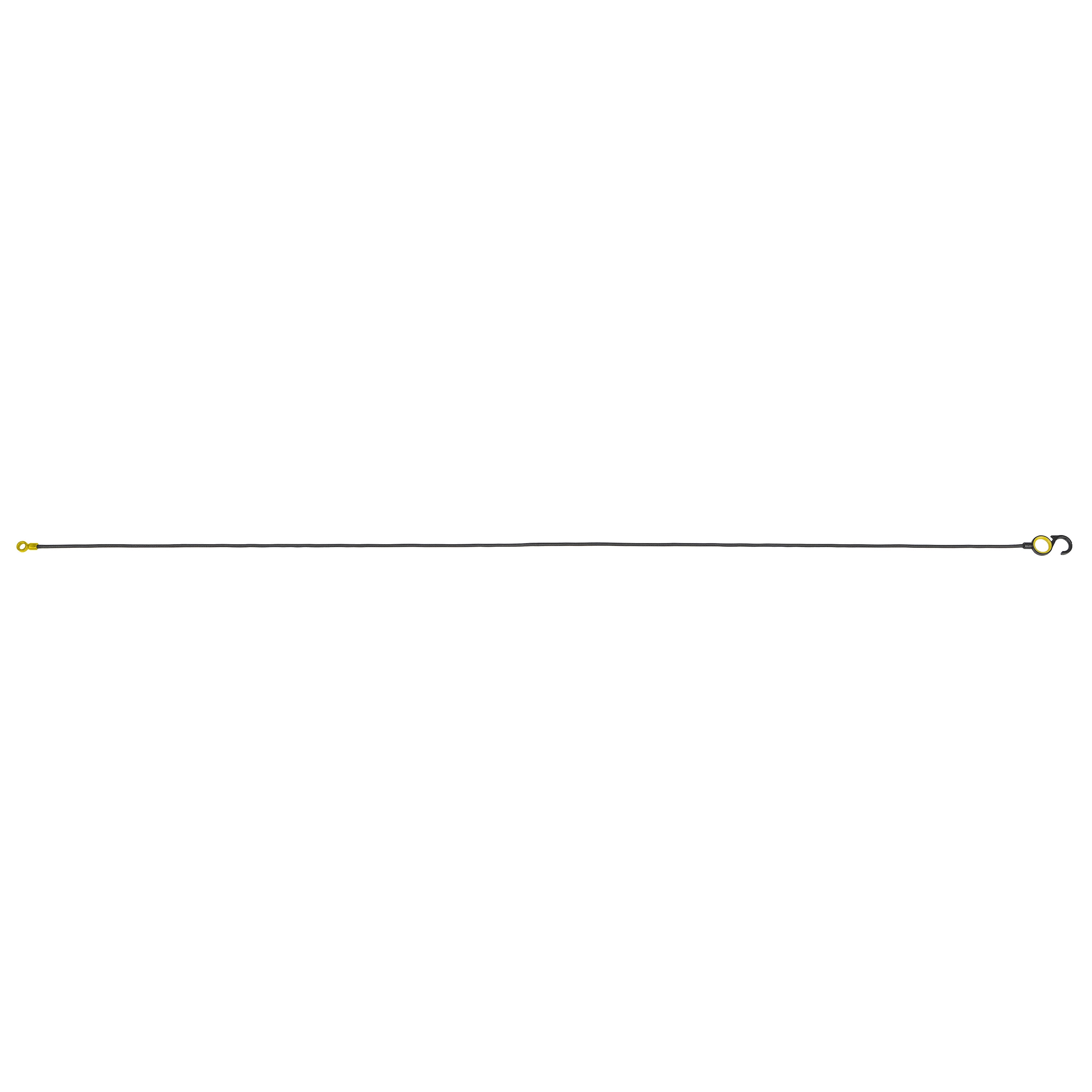 (2 pack) SmartStraps Twisted Goat Hook & Hold Ties, 6 ft, Reusable Bendable Steel with S-Hook, 2-Pack, Yellow