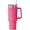 Dark Pink, variant on 40 oz Tumbler with Handle Stainless Steel Insulated Travel Coffee Mug Double Wall Vacuum Straw for Ice Drinks & Hot