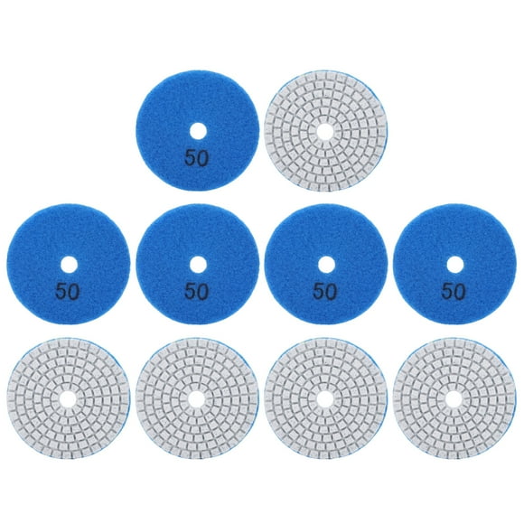 Pads For Buffing Polishing Pads 10Pcs 3in Sanding Discs Pads Buffing Polishing For Marble Concrete Stones 50 Mesh