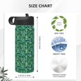 thumbnail image 4 of Uemuo Monstera Leaves Print 18oz Sports Insulated Kettle, Water Bottle, Outdoor Sports Bottle, Insulated Hydration Bottle with Handle & Flip Straw, 4 of 8