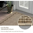 thumbnail image 5 of Scalloped Runner Rug 2'x6' for Hallway & Bathroom - Non Slip, Machine Washable Soft Carpet - Kitchen, Bedroom, Nursery Floor Mat (Coffee), 5 of 7