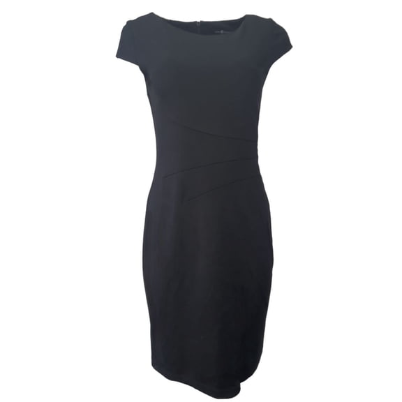 NORA GARDNER Women's Cap Sleeve Verana Dress, Black, 4