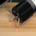 thumbnail image 4 of Creative Red Wine Stand Simple Stainless Steel Wine Rack Single Wine Bottle Display Holder For Home Store Nice Processed 3pcs, 4 of 5