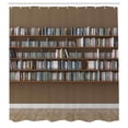 thumbnail image 3 of Ambesonne Library Shower Curtain, Interior Bookshelves Wall, 69"Wx84"L, Multicolor, 3 of 5