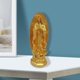 thumbnail image 3 of Estatua de la Virgen María católica Figura de la Santísima Madre Adorno religioso Hecho a mano oro, 3 of 7