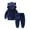 Navy, variant on BONIXOOM Girls Clothes Toddler Outfits Children'S Clothing On Sale Long Sleeve Round Neckline Buckle Christmas Set Black 12-18 Months
