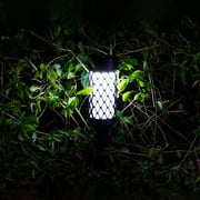 COFEST Solar Light Outdoor LED Solar Lights Outdoor IP65， Wireless Solar Flooding Light for Porch Garden Patio Drive-way Pathways Black