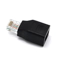 thumbnail image 2 of unbranded Conector Adaptador Rj45 Macho A Negro Para Cable De Red Con Chapados En De Cobre Y PVC, 2 of 8