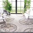 thumbnail image 3 of SAFAVIEH Cottage Hemming Geometric Indoor/Outdoor Area Rug, Light Grey/Taupe, 8' x 10', 3 of 6
