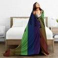 thumbnail image 6 of Pride Blanket Rainbow Progress Throw Blanket 50x40 Inches Lesbian Flag Throw for Couch Sofa Bed Travel, 6 of 6