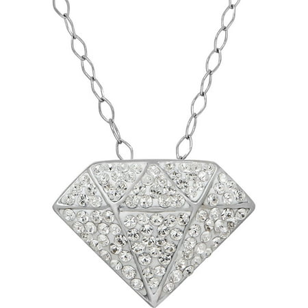 Luminesse Swarovski Elements Sterling Silver Jewel Pendant, 18