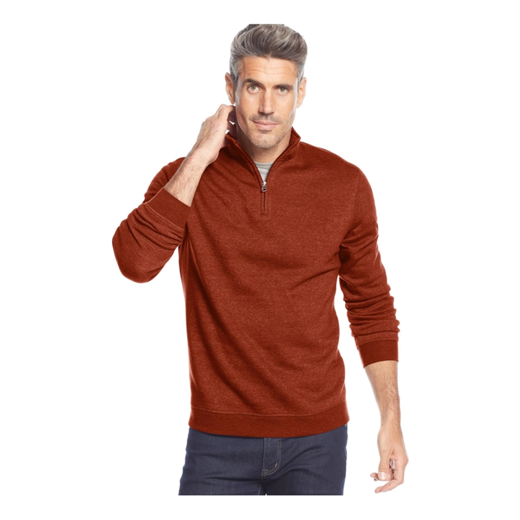 John Ashford - John Ashford Mens Quartr-Zip Sweatshirt - Walmart.com ...