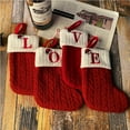 thumbnail image 5 of 1PC Cute DIY Knitting Alphabet Christmas Decorative Letters Xmas Boot Stocking Gift Bag Tree Hanging Pendant New Year Party Prop (Z,20x15cm), 5 of 7