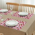 thumbnail image 3 of Placemats Flax Linen Placemats Set of 4, Flax Machine Washable Durable Linen Table Mats, Heat Resistant Wrinkle Free Place Mats for Dining Table, Strawberry Flowers Design for Berry Enthusiasts, 3 of 6