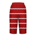 thumbnail image 5 of LEBONYARD Womens Summer Shorts Plus Size,Women's Shorts for a Relaxed Look,Women Shorts Casual Pants Straight Leg Drawstring Elastic Waist Loose Comfy Pants with Pockets Red M, 5 of 5