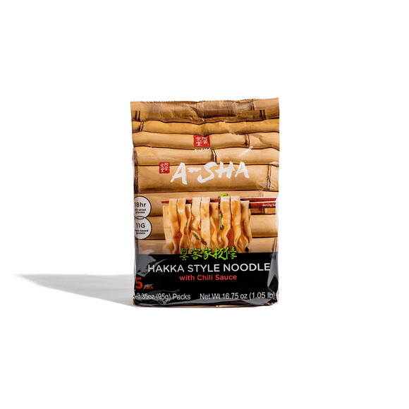 Chili (mala) aux nouilles A-Sha Hakka Nouille Hakka Chili 5 x 95g