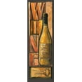 thumbnail image 2 of Gorham, Gregory 9x18 Black Ornate Wood Framed with Double Matting Museum Art Print Titled - Type Set Wine Panel II, 2 of 4