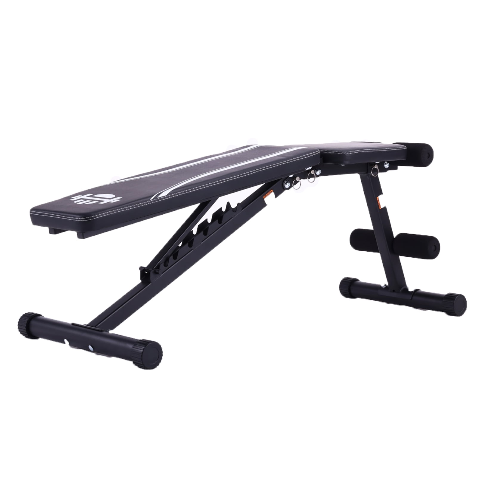VIBESPARK 660LBS Foldable Weight Bench for Home Gym, Workout Bench Press with Fast 8 Adjustable Backrests, Incline/Flat/Decline Olympic Bench for Full Body Strength Training