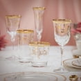 thumbnail image 3 of Elegant and Modern Lead Free Crystal Rosalia Flower Glassware for Hosting Parties and Events - 7 oz. White Wine, Set of 4, 3 of 4