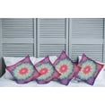 thumbnail image 2 of Ambesonne Mandala Throw Pillow Cover 4 Pack, Geometric Zigzag Shape, 16", Multicolor, 2 of 5