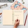 thumbnail image 5 of Dolphin Cartoons and Daisy Flower Ring Binder Notebook Journey Note Diary College Ruled Spiral Notebook Study Loose Leaf Paper A5 60 Pages, 5 of 8