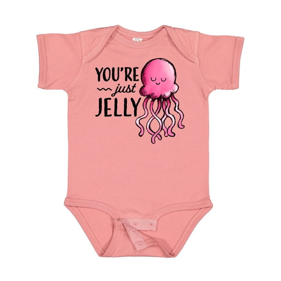 Inktastic You're Just Jelly with Pink Jellyfish Boys or Girls Baby Bodysuit