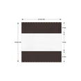thumbnail image 2 of COVERS&ALL Outdoor Clear Panel Curtain, 12 Oz Tarp Max Waterproof & UV Resistant with Rustproof Grommets, Ideal for Outdoors/Indoors (8' H x 8' W Feet, Coffee), 2 of 6